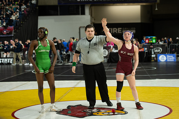 Kaylee Lehman (W. F. West) defeated Augustina Bol (Clover Park)-108